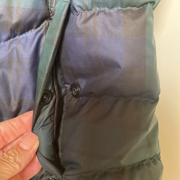 Lands' End Tartan Plaid Puffer Down Vest Women’s S Equestrian Academia preppy - Picture 4 of 8